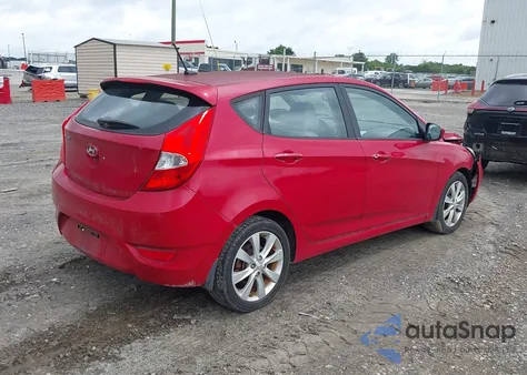 2012 Hyundai Accent Se из США, поврежденный, VIN KMHCU5AE6CU011537